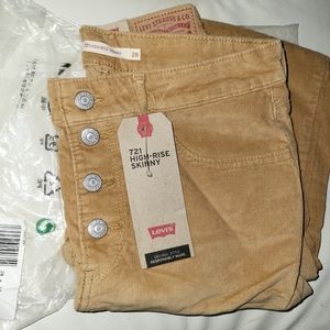 levis sz 6L 28 721 high rise skinny levis corduroy